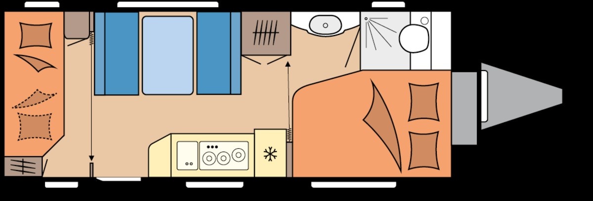 Hobby 540 KMFe - denný pohľad