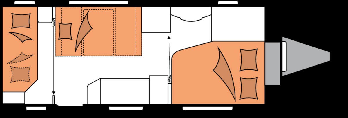 Hobby 540 KMFe - nočný pohľad